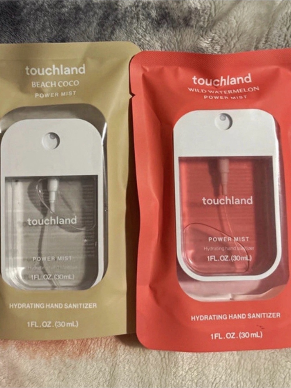 Touchland Power Mist Hydrating Scented Hand Sanitizer 2x 1 fl oz